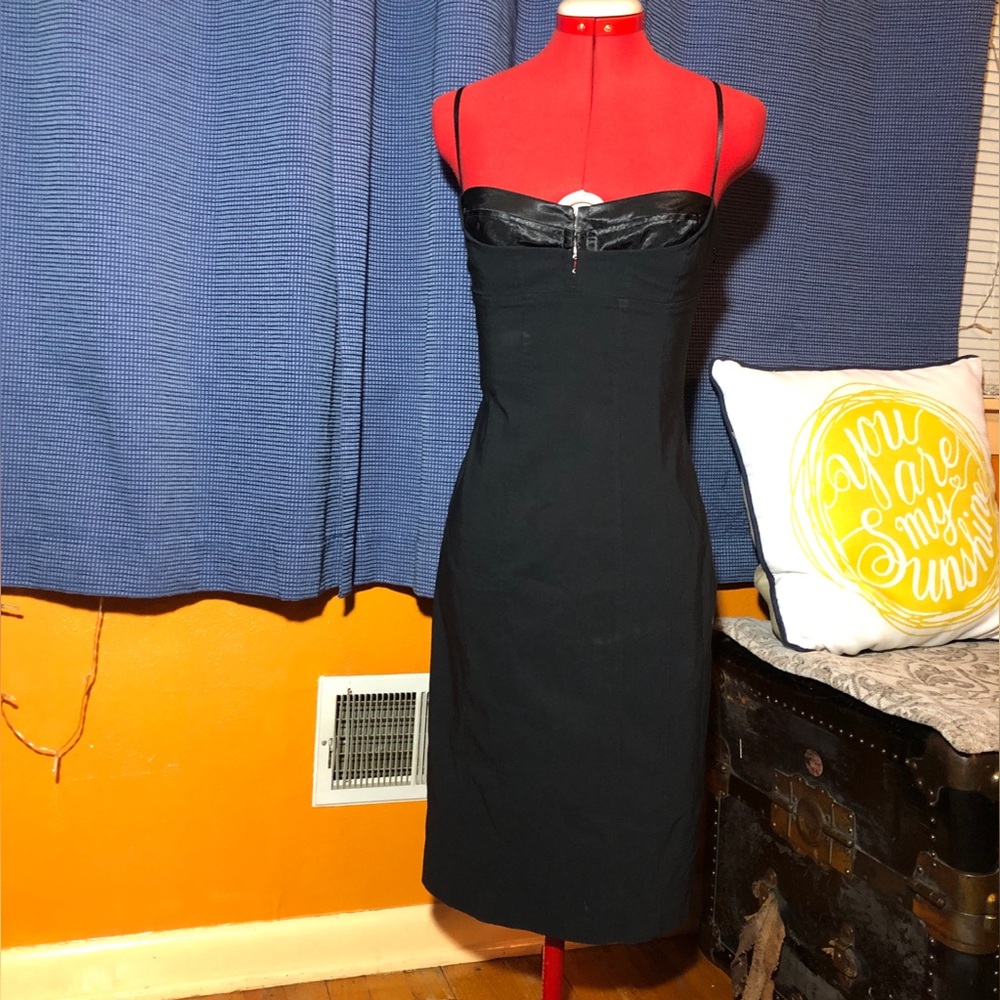 Black Midi Dress with Spaghetti straps